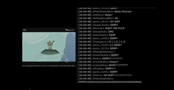 Size: 1363x705 | Tagged: safe, screencap, derpy hooves, bronystate, fffuuuuu, livestream, raincloud, text, the hub