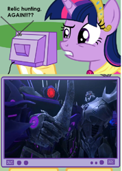 Size: 852x1200 | Tagged: safe, derpibooru import, twilight sparkle, twilight sparkle (alicorn), alicorn, pony, exploitable meme, female, mare, megatron, meme, obligatory pony, shockwave, transformers, transformers prime, tv meme