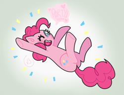 Size: 780x600 | Tagged: safe, artist:edanarose, pinkie pie, earth pony, pony, female, mare, pink coat, pink mane, solo, wink