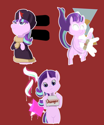 Size: 7500x9000 | Tagged: safe, artist:chedx, starlight glimmer, pony, unicorn, absurd resolution, clothes, equal cutie mark, glowing horn, hat, magic, solo, stalin glimmer, ushanka