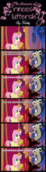 Size: 600x2190 | Tagged: safe, artist:kiddysa-bunnpire, discord, fluttershy, alicorn, pony, comic, cosplay, crossover, fluttercorn, jafar, race swap, twilight scepter, xk-class end-of-the-world scenario