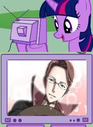 Size: 511x700 | Tagged: safe, derpibooru import, twilight sparkle, exploitable meme, fire emblem, fire emblem: awakening, glasses, laurent, shipping, tv meme