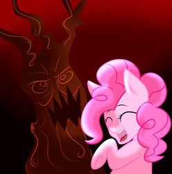 Size: 568x572 | Tagged: safe, artist:derpiliciouspony, pinkie pie, earth pony, pony, female, laughter song, mare, pink coat, solo