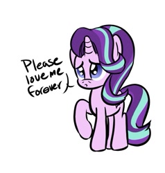 Size: 519x545 | Tagged: safe, artist:comet0ne, starlight glimmer, pony, unicorn, colored, cute, dialogue, digital art, female, glimmerbetes, mare, raised hoof, simple background, sketch, white background