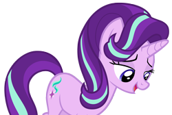 Size: 3872x2608 | Tagged: safe, artist:andoanimalia, starlight glimmer, pony, every little thing she does, female, mare, open mouth, reaction image, simple background, solo, transparent background, vector