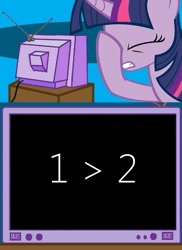 Size: 437x600 | Tagged: safe, derpibooru import, twilight sparkle, exploitable meme, facehoof, math, segoe ui, tv meme