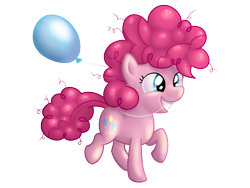 Size: 1024x768 | Tagged: safe, artist:katielah, pinkie pie, earth pony, pony, balloon, filly, solo