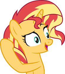 Size: 7000x7966 | Tagged: safe, artist:luckreza8, sunset shimmer, pony, unicorn, mirror magic, spoiler:eqg specials, .svg available, absurd resolution, open mouth, simple background, solo, transparent background, vector