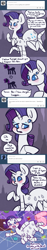 Size: 600x3210 | Tagged: safe, artist:otterlore, rarity, drider, monster pony, original species, spider, spiderpony, ask, blushing, comic, fabric, solo, species swap, speech bubble, spider web, spiderponyrarity, spool, transformation, tumblr, yarn, yarn ball