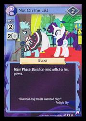 Size: 344x480 | Tagged: safe, lemon hearts, lyra heartstrings, photo finish, rarity, twilight sky, pony, unicorn, ccg, enterplay