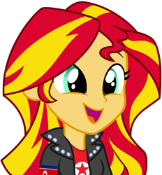 Size: 949x1024 | Tagged: safe, artist:rundevilrun007, sunset shimmer, equestria girls, alternate costumes, north korea, simple background, smiling, solo, transparent background, vector