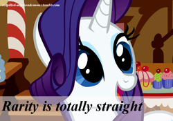 Size: 1000x700 | Tagged: safe, rarity, pony, unicorn, female, headcanon, male, open mouth, redpilled-mlp-headcanons, shipping war in the comments, smiling, solo, straight, the users who have commented here are crazy