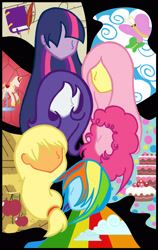 Size: 1914x3031 | Tagged: safe, artist:cookye306, derpibooru import, applejack, fluttershy, pinkie pie, rainbow dash, rarity, twilight sparkle, human, humanized, mane six