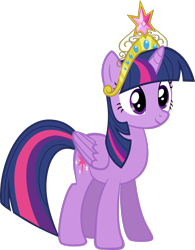 Size: 1600x2051 | Tagged: dead source, safe, artist:overdriv3n, derpibooru import, twilight sparkle, twilight sparkle (alicorn), alicorn, pony, big crown thingy, crown, element of magic, female, mare, simple background, solo, transparent background, vector