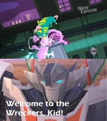 Size: 636x719 | Tagged: safe, fluttershy, saddle rager, pegasus, pony, power ponies (episode), flutterhulk, meme, power ponies, transformers, transformers prime, wheeljack