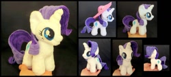 Size: 1337x597 | Tagged: safe, artist:fireflytwinkletoes, rarity, cute, irl, photo, plushie, tiny