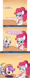 Size: 770x2013 | Tagged: safe, derpy hooves, pinkie pie, scootaloo, pegasus, pony, ask, ask pinkie pie solutions, camera, comic, dreamy, female, mare, stalkerloo, tumblr