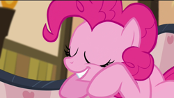 Size: 1920x1080 | Tagged: safe, edit, screencap, pinkie pie, earth pony, pony, pinkie apple pie, solo