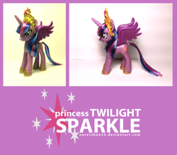 Size: 1000x876 | Tagged: safe, artist:narxinba222, derpibooru import, twilight sparkle, twilight sparkle (alicorn), alicorn, pony, brushable, custom, female, irl, mare, photo, solo, toy