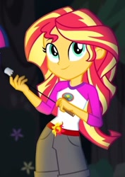 Size: 335x474 | Tagged: safe, screencap, sunset shimmer, equestria girls, legend of everfree, cropped, food, marshmallow