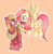 Size: 785x799 | Tagged: safe, artist:sunomii, big macintosh, fluttershy, earth pony, pegasus, pony, apple, blushing, fluttermac, male, shipping, stallion, straight