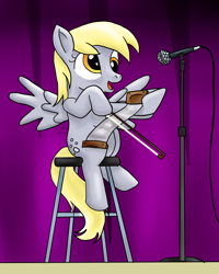 Size: 640x800 | Tagged: safe, artist:thindra, derpy hooves, pony, equestria girls, rainbow rocks, equestria girls ponified, musical instrument, musical saw, playing, ponified, saw, sitting, solo