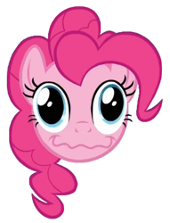 Size: 297x389 | Tagged: safe, pinkie pie, earth pony, pony, pinkie apple pie, face, faic, solo