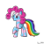 Size: 650x650 | Tagged: safe, artist:fakskis, derpibooru import, pinkie pie, rainbow dash, earth pony, pony, fusion, simple background, solo, transparent background