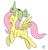 Size: 1109x1152 | Tagged: safe, artist:silver1kunai, fluttershy, pegasus, pony, crossover, flying, larvitar, pokémon