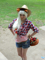 Size: 3000x4000 | Tagged: safe, artist:ohjayfmamaniac, applejack, human, cosplay, irl, irl human, photo, solo