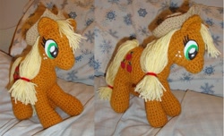 Size: 835x509 | Tagged: safe, artist:onehitwonder, applejack, irl, photo, plushie