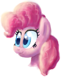 Size: 450x564 | Tagged: safe, artist:colossalstinker, pinkie pie, earth pony, pony, female, mare, simple background, solo, white background