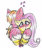 Size: 518x622 | Tagged: safe, artist:candyandbiffle, big macintosh, fluttershy, earth pony, pegasus, pony, blushing, fluttermac, heart, hug, male, shipping, stallion, straight, traditional art