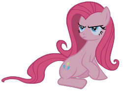 Size: 673x499 | Tagged: safe, artist:colossalstinker, fluttershy, pinkie pie, earth pony, pony, flutterbitch, pinkamena diane pie, recolor, simple background, solo, transparent background, vector
