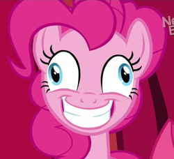 Size: 788x720 | Tagged: safe, edit, pinkie pie, earth pony, pony, pinkie apple pie, derp, faic, grin, hilarious in hindsight, solo