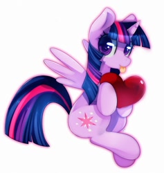 Size: 918x968 | Tagged: safe, artist:si1vr, derpibooru import, twilight sparkle, twilight sparkle (alicorn), alicorn, pony, :p, cute, female, heart, heart eyes, mare, simple background, solo, tongue out, twiabetes, white background, wingding eyes