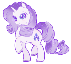 Size: 1830x1656 | Tagged: safe, artist:mytoothless, rarity, pony, unicorn, female, horn, mare, solo, white coat