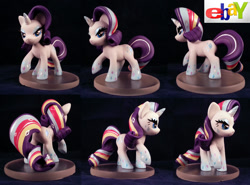 Size: 1600x1184 | Tagged: safe, artist:aachi-chan, rarity, pony, unicorn, female, horn, mare, rainbow power, sculpture, solo