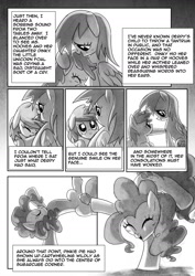 Size: 1200x1697 | Tagged: safe, artist:paradoxbroken, derpy hooves, dinky hooves, pinkie pie, pegasus, pony, comic:background pony, fanfic:background pony, comic, female, mare