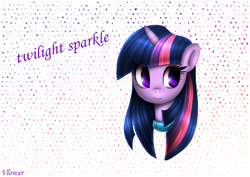 Size: 1057x750 | Tagged: safe, artist:vlower, derpibooru import, twilight sparkle, pony, unicorn, female, horn, mare, purple coat, purple mane, solo