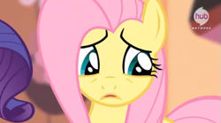 Size: 597x333 | Tagged: safe, screencap, fluttershy, pegasus, pony, bats!, female, mare, pink mane, yellow coat