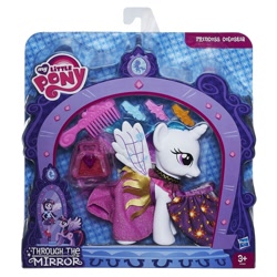 Size: 1200x1200 | Tagged: safe, princess celestia, equestria girls, clothes, comb, dress, fashion style, necktie, package, purse, through the mirror, toy