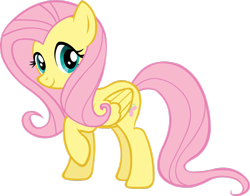 Size: 1010x790 | Tagged: safe, artist:doctor-g, fluttershy, pegasus, pony, simple background, solo, transparent background, vector