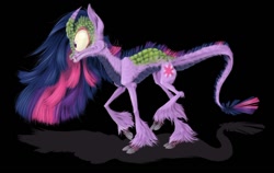 Size: 800x505 | Tagged: safe, artist:xenon, derpibooru import, twilight sparkle, kirin, cloven hooves, curved horn, hilarious in hindsight, kirin-ified, nightmare fuel, scales, solo, species swap, unshorn fetlocks, wat, what has science done