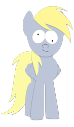 Size: 957x1640 | Tagged: safe, artist:lolwutburger, derpy hooves, pegasus, pony, female, mare, simple background, solo, south park, transparent background