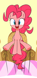 Size: 485x1002 | Tagged: safe, artist:30clock, pinkie pie, earth pony, pony, female, mare, pink coat, pink mane, simple background, solo
