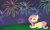 Size: 5000x3000 | Tagged: safe, artist:verminshy, fluttershy, pegasus, pony, absurd resolution, fireworks, night, scarf, solo