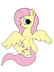 Size: 600x800 | Tagged: safe, artist:frikdikulous, fluttershy, pegasus, pony, colored, pouting, sketch, solo