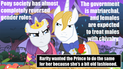 Size: 500x281 | Tagged: safe, prince blueblood, rarity, pony, unicorn, female, headcanon, horn, mlp-headcanons