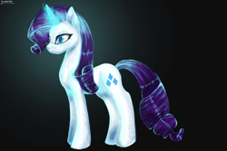 Size: 1024x683 | Tagged: safe, artist:silverglitterglide, rarity, pony, unicorn, female, horn, mare, solo, white coat
